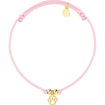 Náramek Pozlacený stříbrný náramek - tlapka - AP531-2510