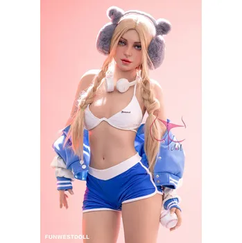 Silikonová panna FunWestDoll 159cm A-Cup Natural European Eudora - realistická panna