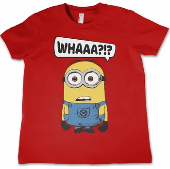 Karnevalový kostým Despicable Me tričko, Whaaa?!? Kids Red, dětské XL velikost XL věk (12 let)