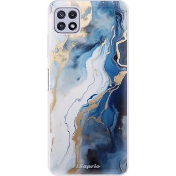 Pouzdro na mobilní telefon Odolné silikonové pouzdro iSaprio - Blue White Marble - Samsung Galaxy A22 5G