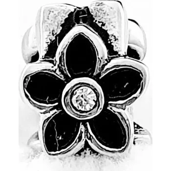 Korálek Ocelový velkodírový korálek kytka č.4