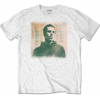 Pánská móda Oasis tričko, Liam Gallagher Monochrome White, pánské L
