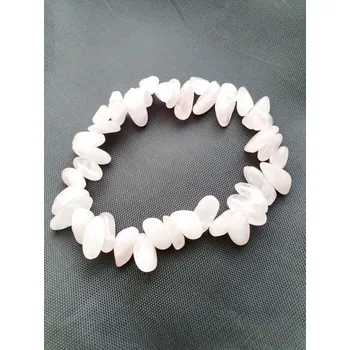 Drahý kámen Náramek Růženín sekaný - větší kameny