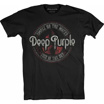 Pánské tričko Deep Purple tričko, Smoke Circle Black, pánské XXL