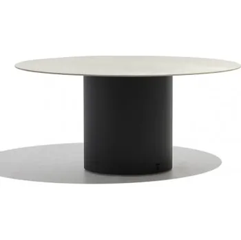 Zahradní stůl Branta jídelní stůl Ø160 bílá černá