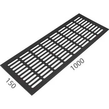 Větrací mřížka SRL - ALFA větrací mřížka šířka 150 x 1000 mm 150 mm, 1000 mm F8 - Černý elox