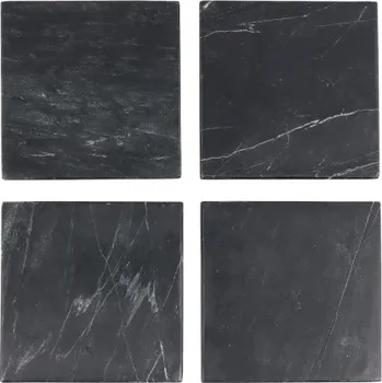 Podtácek Mramorové černé podtácky na stůl z pravého mramoru