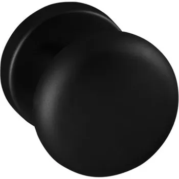 Dveřní kování TI - KOULE - R 589 bez spodní rozety, koule pevná ks BS - Černá matná (153)