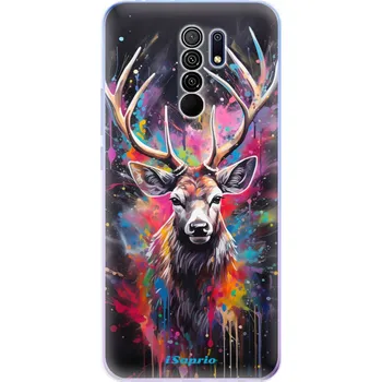 Pouzdro na mobilní telefon Odolné silikonové pouzdro iSaprio - Abstract Deer - Xiaomi Redmi 9