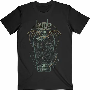 Pánská móda Lamb Of God tričko, Coffin Kopia Black, pánské XL