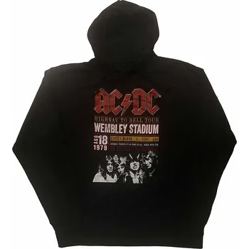 Pánská mikina AC/DC mikina, Wembley &#039;79 Eco Friendly Black, pánská S