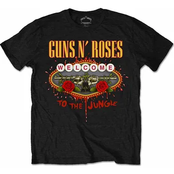 Pánská móda Guns N Roses tričko, Welcome To The Jungle, pánské M