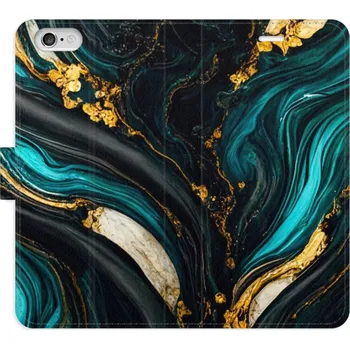 Pouzdro na mobilní telefon Flipové pouzdro iSaprio - Dark Paint - iPhone 6/6S