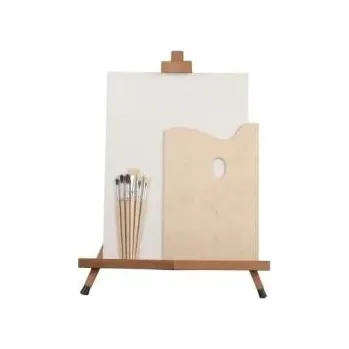 Výtvárné potřeby Malířský stojan v setu s plátnem, paletou a štětci (Set A/RP)
