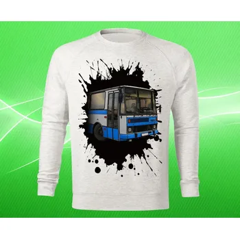 Pánské oblečení mikina KAROSA C 734 pánská XXL (mikina s autobusem )