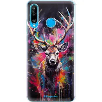 Pouzdro na mobilní telefon Odolné silikonové pouzdro iSaprio - Abstract Deer - Huawei P30 Lite