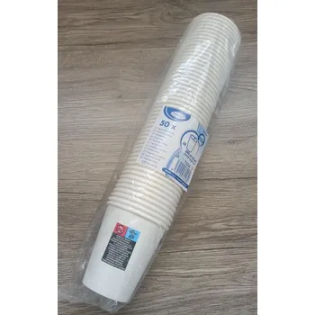 Jednorázové nádobí Papírový kelímek, káva 0, 28 lt., barevný potisk, přebal po 50 ks
