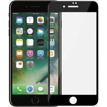 3x Picasee 3D tvrzené sklo s rámečkem pro Apple iPhone 8 - černé - 2+1 zdarma