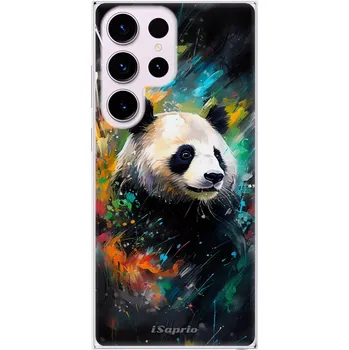 Pouzdro na mobilní telefon Odolné silikonové pouzdro iSaprio - Abstract Panda - Samsung Galaxy S23 Ultra