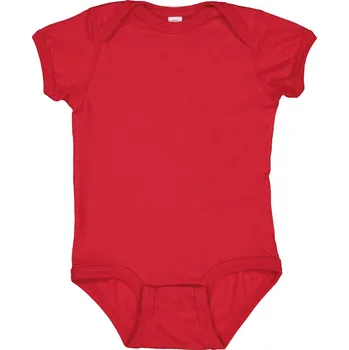 Kojenecký body Rabbit Skins Kojenecké body s krátkým rukávem 4424EU Red 6 months