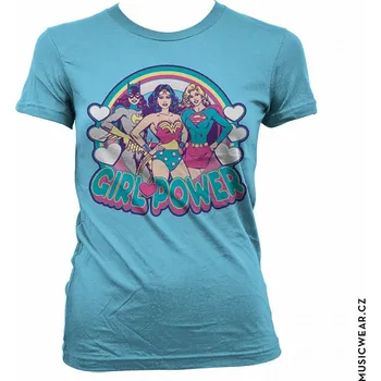 Dámské tričko Superman tričko, Girlpower Girly Skyblue, dámské XL