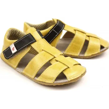Dívčí obuv Ef Barefoot sandálky Žlutá EUR 28
