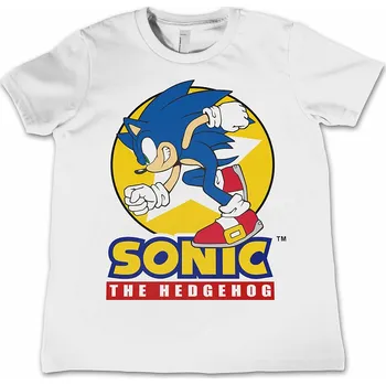 Chlapecké tričko Sonic The Hedgehog tričko, Fast Sonic The Hedgehog White, dětské S velikost S věk (6 let)