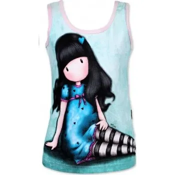 Dívčí tílko Setino - Dívčí bavlvěné tílko Gorjuss Santoro London - sv. růžové 116