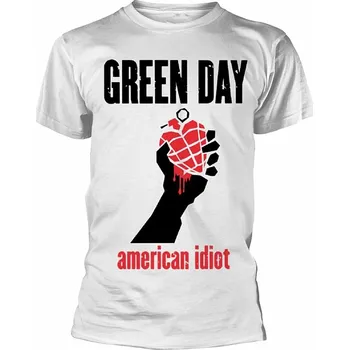 Pánské tričko Green Day tričko, American Idiot BP White, pánské XXL