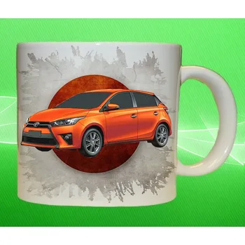 hrnek Toyota Yaris 150ml (hrneček s osobním autem TOYOTA)