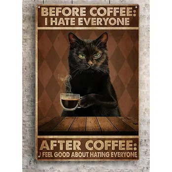 Plechová cedule Plechová cedule na zeď " After Coffee "