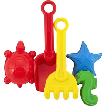 Hračka na písek Sada na písek, lopatka, hrabičky, bábovky