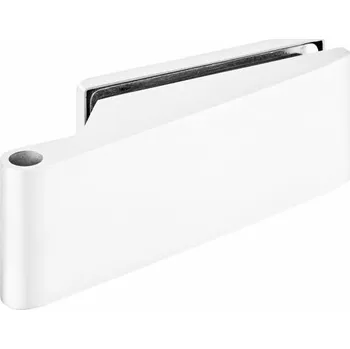 Nábytkové kování TI - Pant na sklo horizontální 3697 WS - Bílá matná (152)