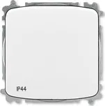 Tango spínač 6/0 tlačítko přepínací IP44 bílá - bez rámečku