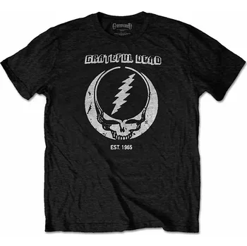Pánská móda Grateful Dead tričko, Est. 1965 Eco-Tee Black, pánské L