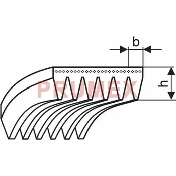 Řemen víceklínový 13 PJ 486 (191-J) Hutchinson Poly-V