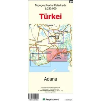 Adana - Topographische Reisekarte 1:250.000 Türkei (Blatt 10) - Mollenhauer, Jens Uwe
