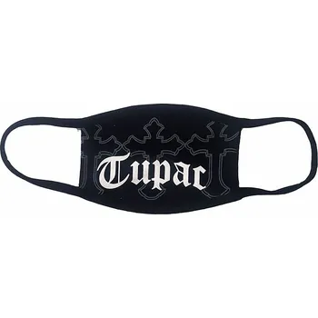 rouška Tupac bavlněná rouška na ústa, Logo &amp; Crosses