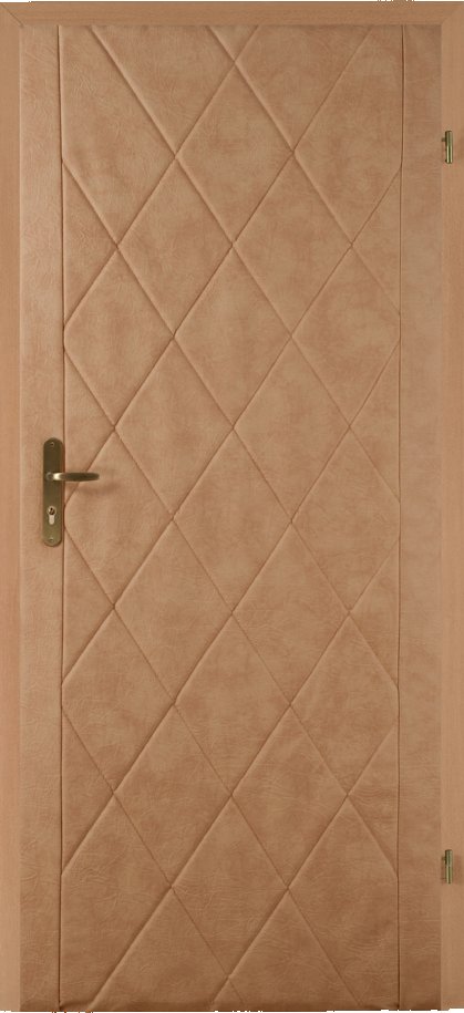 STANDOM Koženkové čalounění dveří vzor kosočtverec T1 Jasan pro dveře 80 a 90 cm