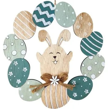 Věnec Anděl Přerov Věnec dřevěný z vajíček se zajícem 22 cm