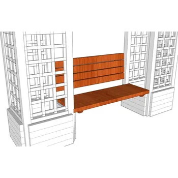 Zahradní nábytek Lavička s opěradlem Vladeko