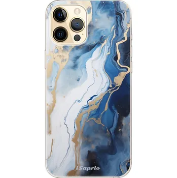 Pouzdro na mobilní telefon Odolné silikonové pouzdro iSaprio - Blue White Marble - iPhone 12 Pro