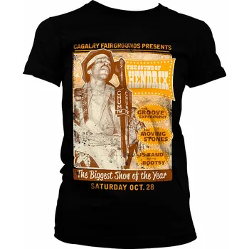 Dámské tričko Jimi Hendrix tričko, The Sound Of Hendrix Poster Black, dámské M