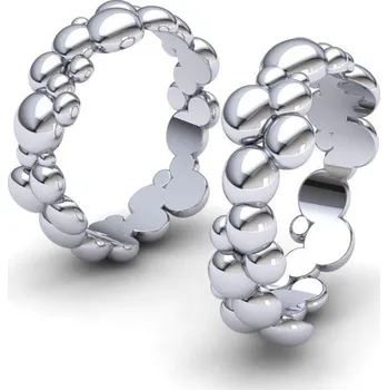 Prsten Snubní prsteny ve tvaru bublinek Materiál: Bílé zlato 14kt