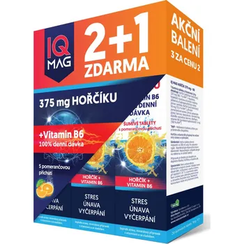 Naturprodukt IQ Mag hořčík + B6 pomeranč, 3x 20 tbl.