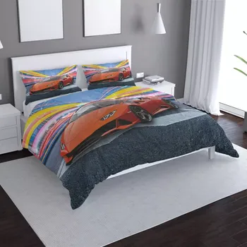 Povlečení Saténové povlečení Sportovní auto 2 - Sablio - 140x200 / 90x70