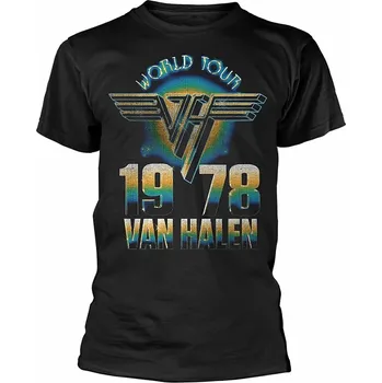 Van Halen tričko, World Tour '78 Black, pánské L