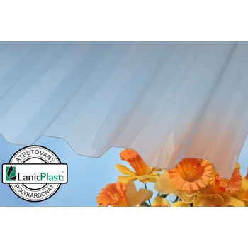 Průsvitná krytina LANIT PLAST MARLON CSE FR TR 76/16 polykarbonátová deska - čirá 1,06x2m PK843-251