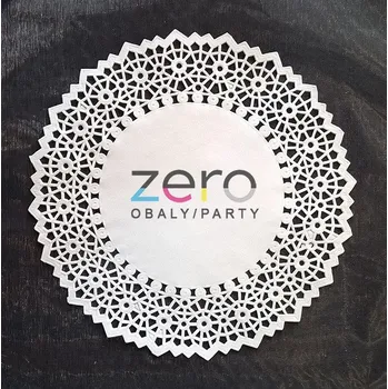 Krajka papírová dortová VIP pr. 25 cm - bílá