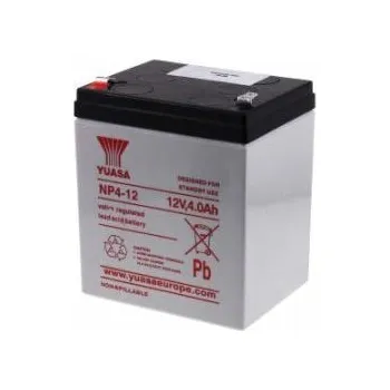 Záložní baterie Olověný akumulátor NP4-12 - YUASA originál 12V 4000mAh